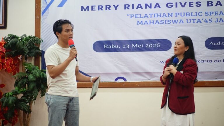 UTA’45 Jakarta Gandeng Merry Riana Learning Centre,Tingkatkan Soft Skills Mahasiswa melalui Pelatihan Public Speaking