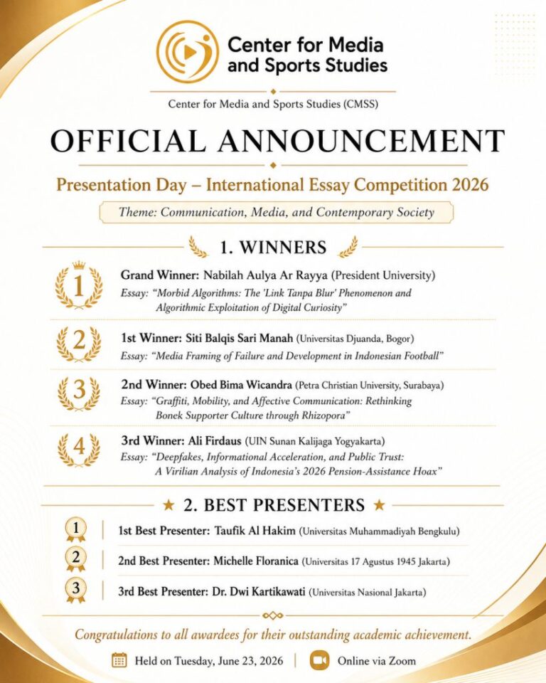 Michelle Floranica meraih penghargaan Best Presenter pada International Essay Competition 2026